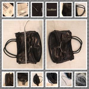 Gunmetal Lambskin Valentina Statchel by botkier